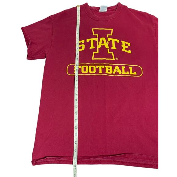 Iowa State T-shirt  Cyclone Nation Football Tee Mens Medium Red - Picture 8 of 12